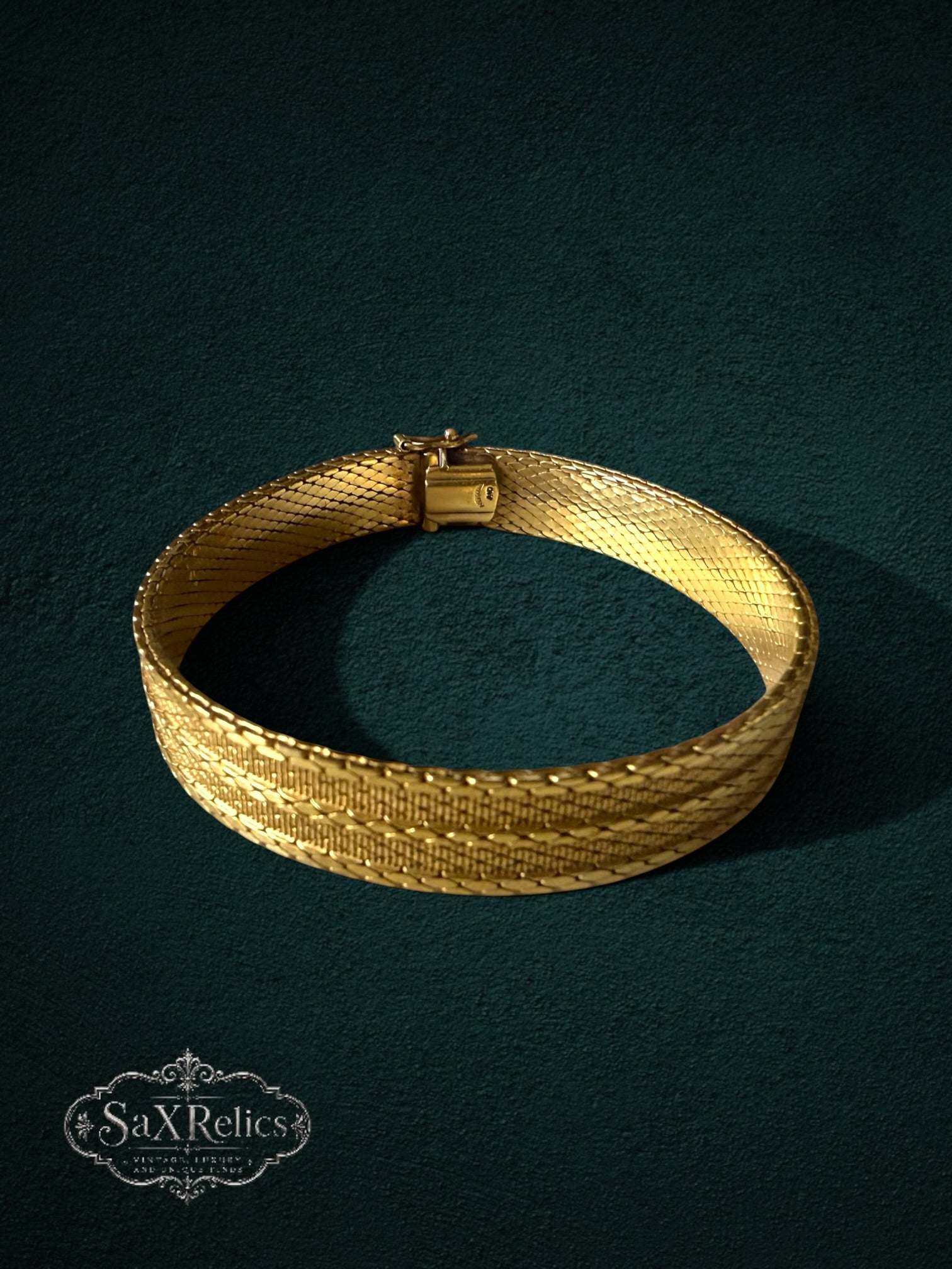 Malla — Andreas Daub Amerikaner Gold-Filled Wide Mesh Bracelet (Germany)