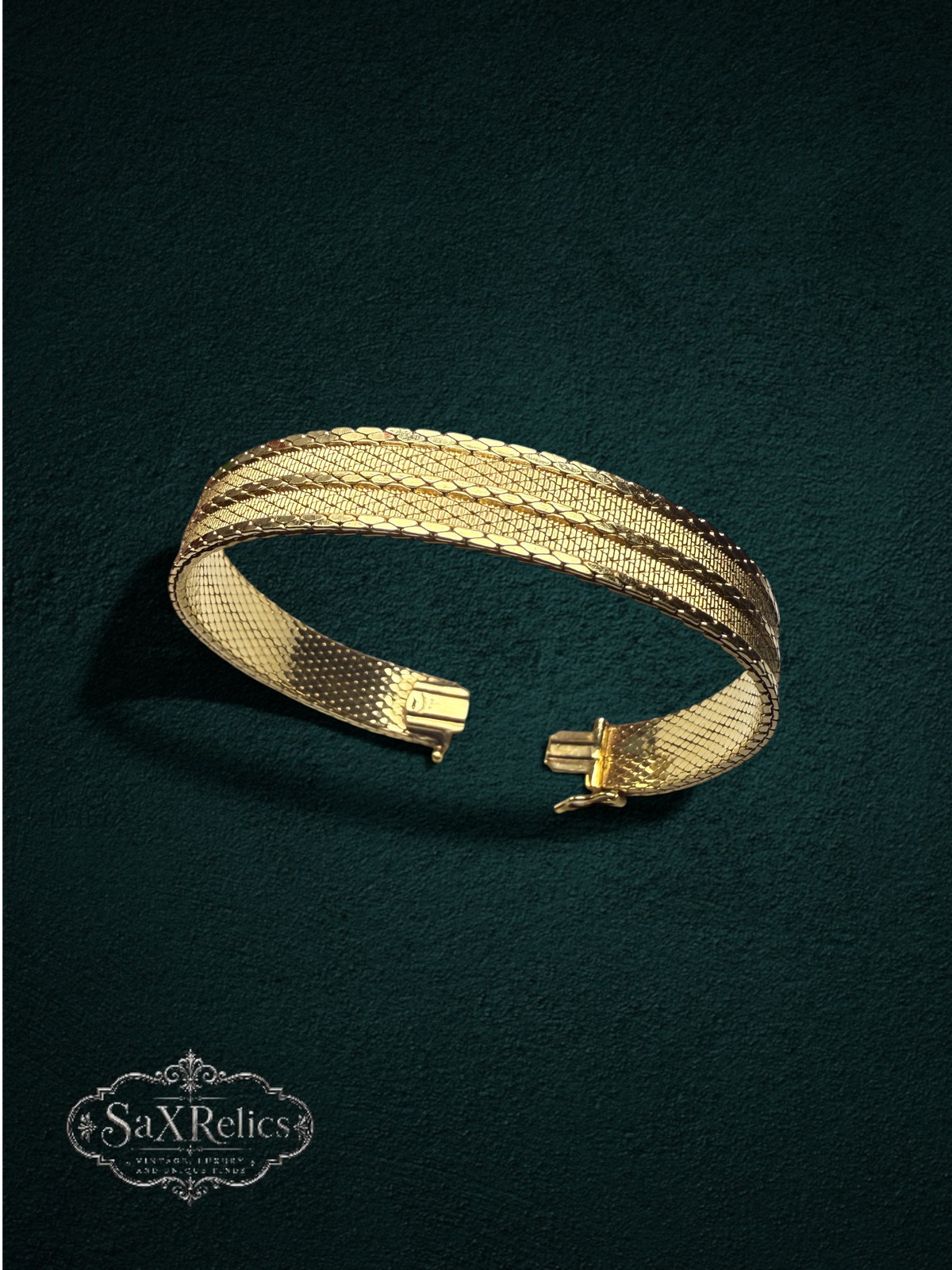 Malla — Andreas Daub Amerikaner Gold-Filled Wide Mesh Bracelet (Germany)