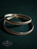 Dúo de Plata — Vintage Mexican Sterling Silver Bangle Set (925)
