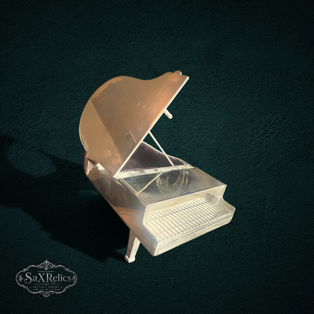 Pianoforte — Vintage Godinger Silverplate Grand Piano Trinket Box