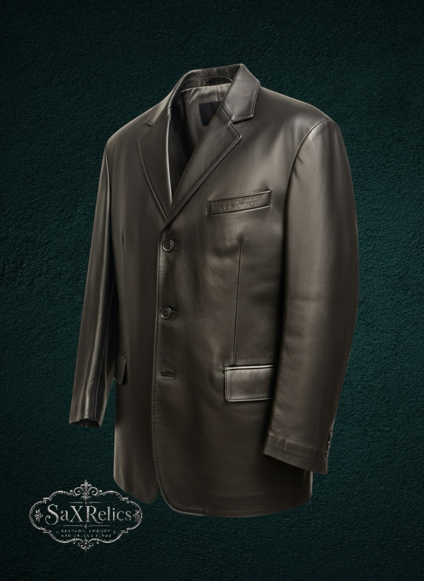 "El Ejecutivo" — Stafford Leather Blazer | Size L