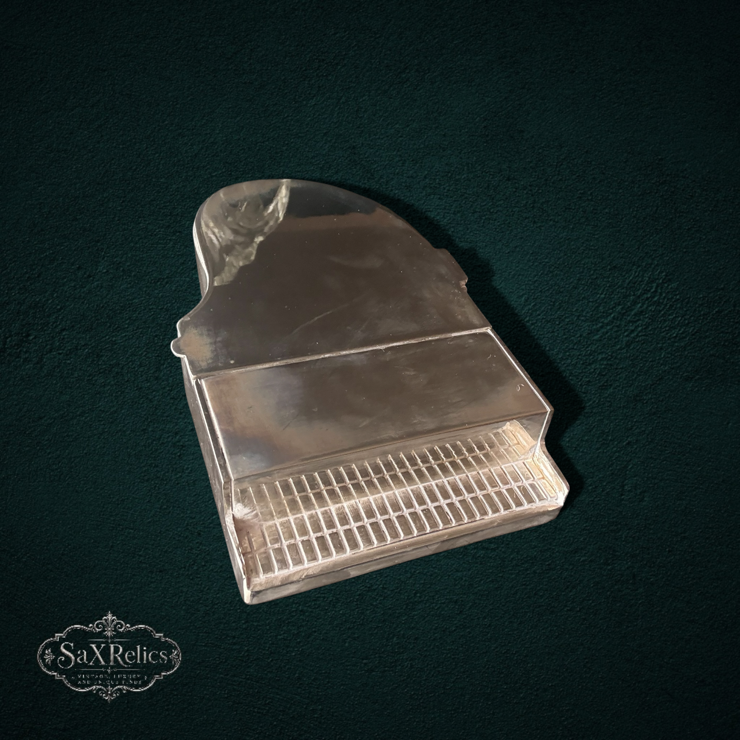 Pianoforte — Vintage Godinger Silverplate Grand Piano Trinket Box