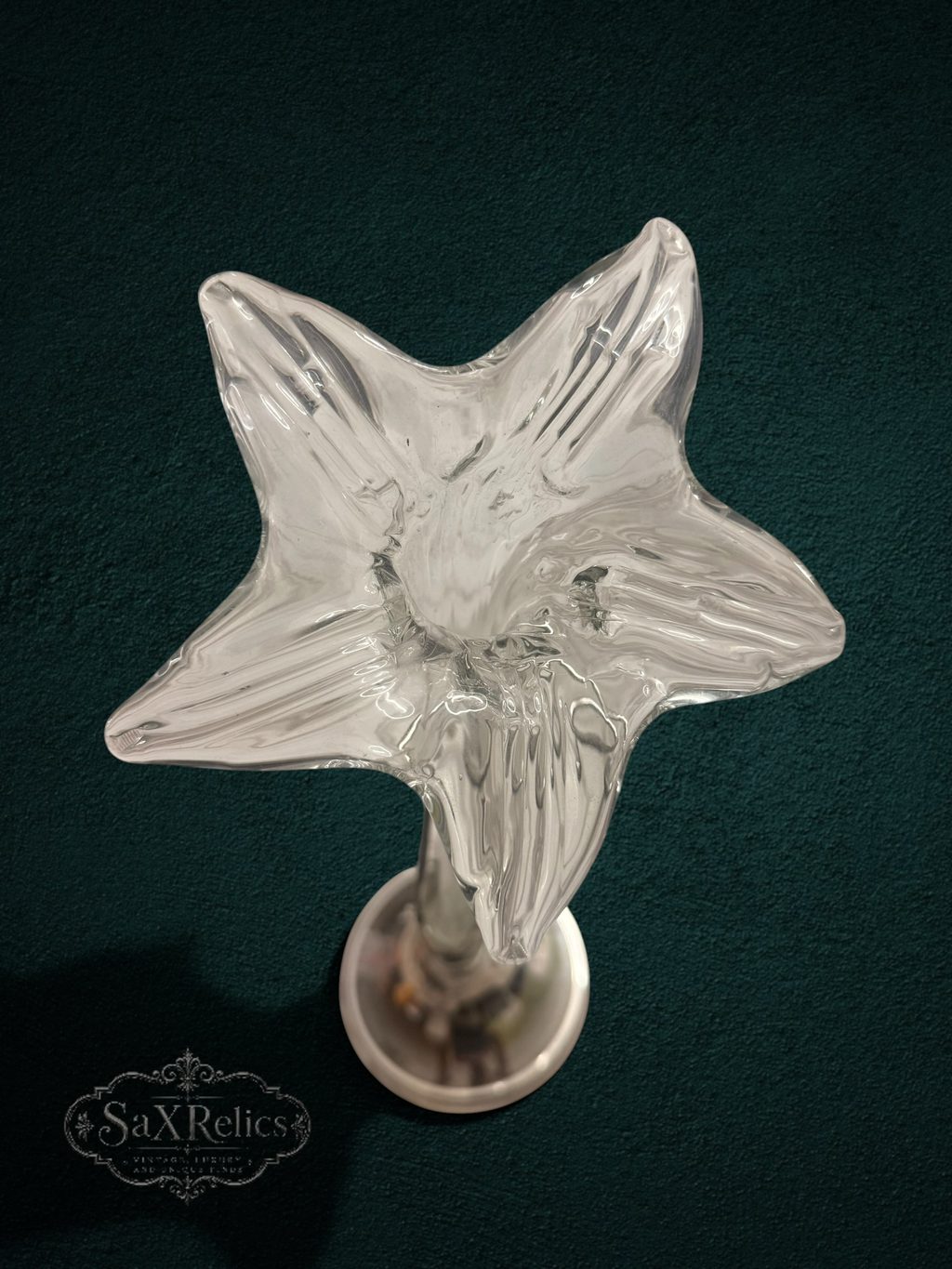 Lirio — Silver-Tone Art Nouveau Lily Trumpet Vase