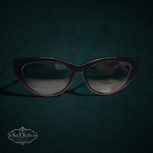 My Store Christian Dior Resille B1F black cat-eye sunglasses with elegant metallic temple detailing