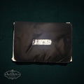 My Store Christian Dior black nylon accessory pouch with silver logo branding on a dark background
