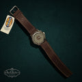 My Store Fossil Starbucks limited edition watch with cream dial, stainless steel case, and brown leather strap.