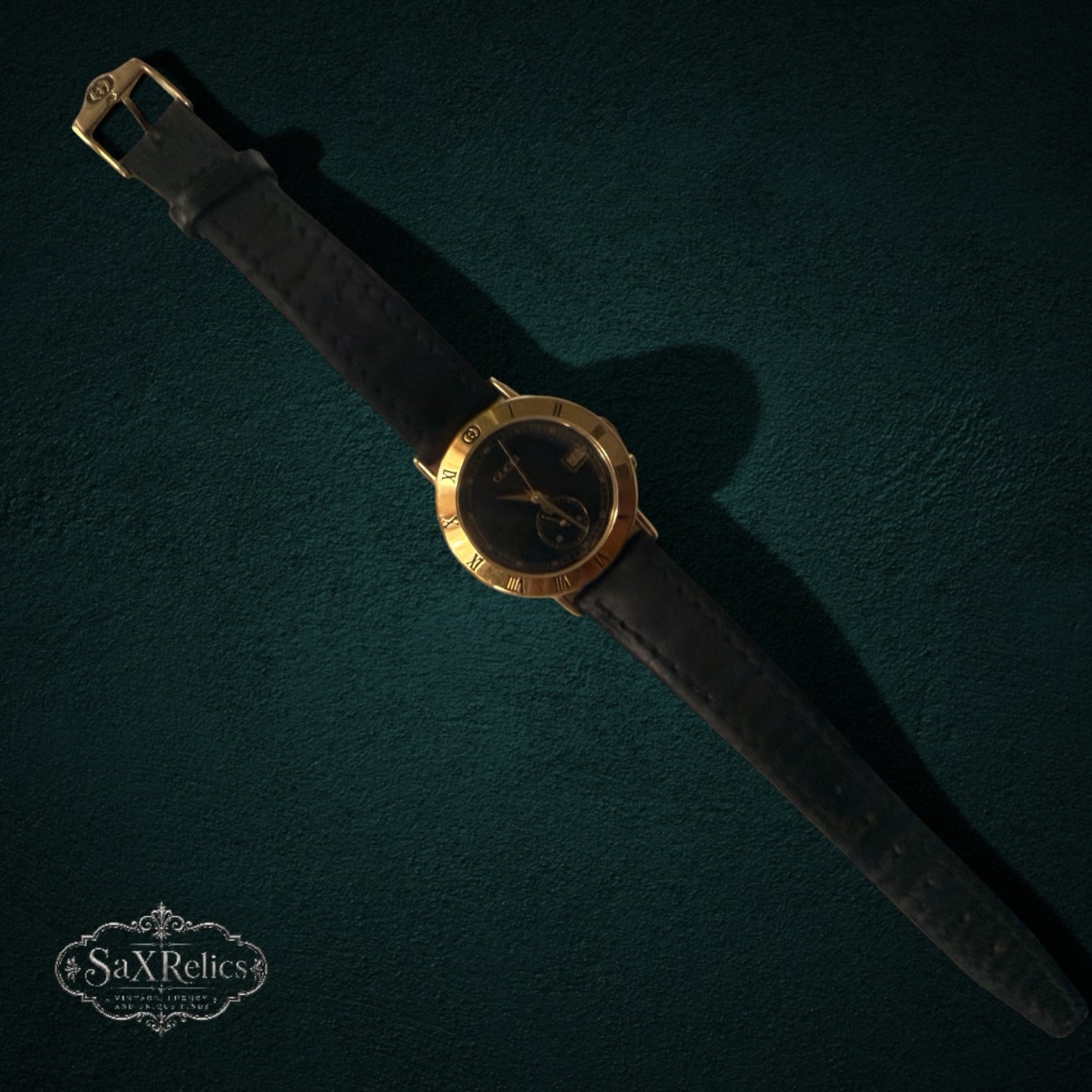 Vintage Gucci 3800M Chronograph Watch 18K Gold Plated – Sax Relics