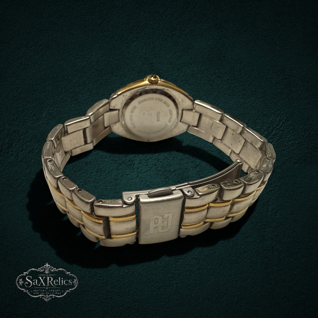 My Store PAOLO Designed By PAOLO GUCCI two-tone stainless steel wristwatch with deployment clasp and link bracelet