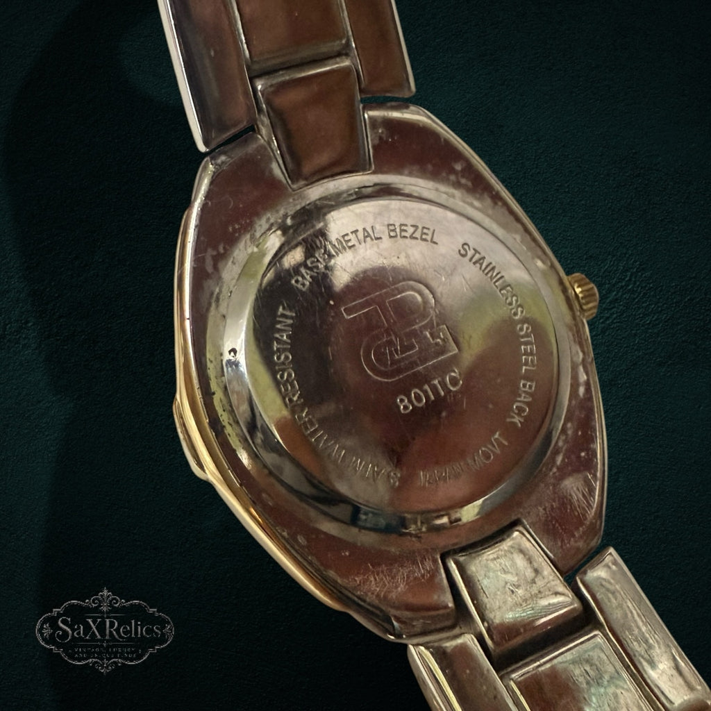 My Store PAOLO Designed By PAOLO GUCCI wristwatch stainless steel case back with engraved logo and model details