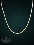 Arroyo Italian sterling silver herringbone chain, 18 inch, 2mm