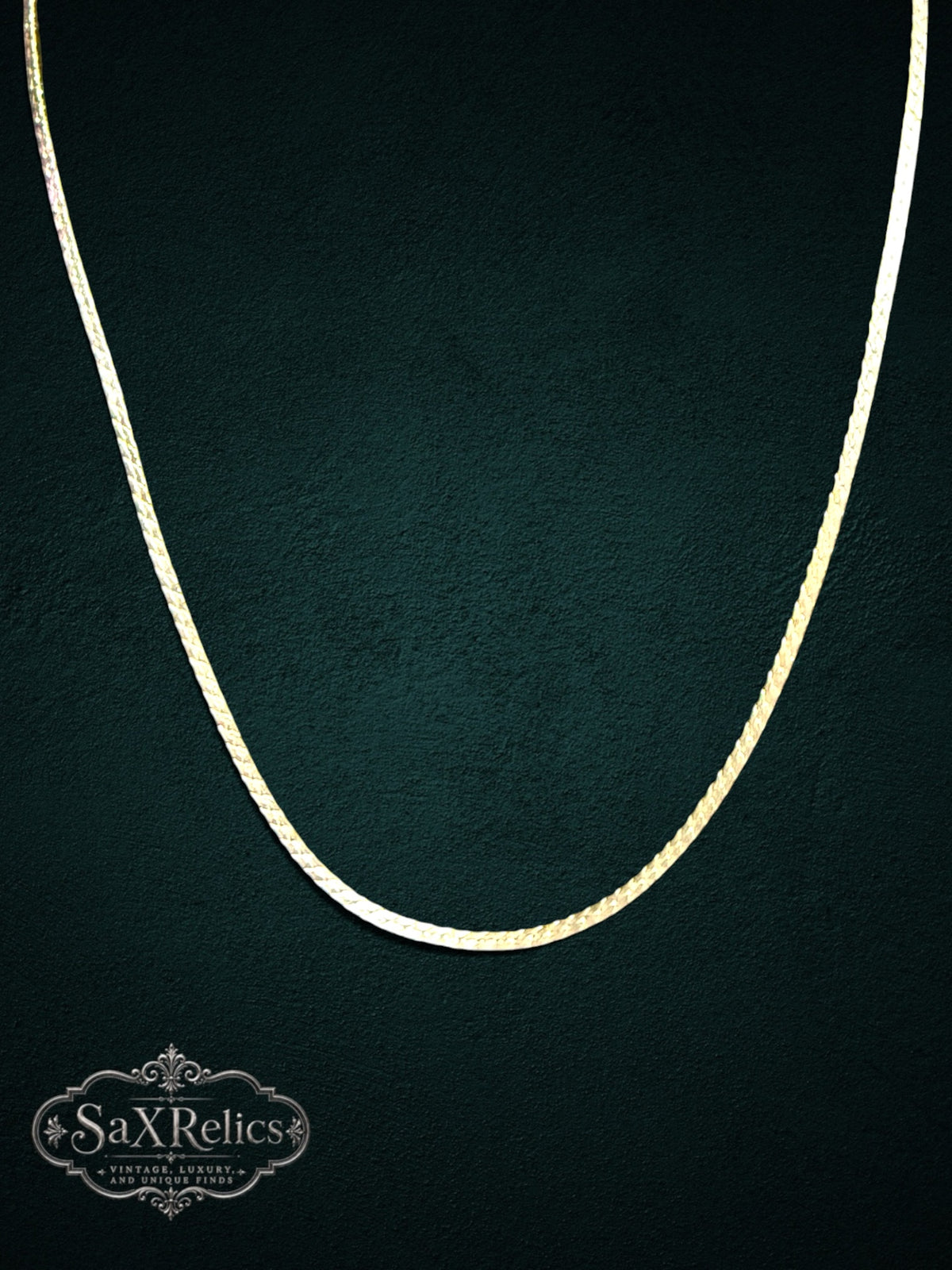 Arroyo Italian sterling silver herringbone chain, 18 inch, 2mm
