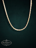 Muralla heavy sterling silver brick-link chain, 21 inch, 4mm