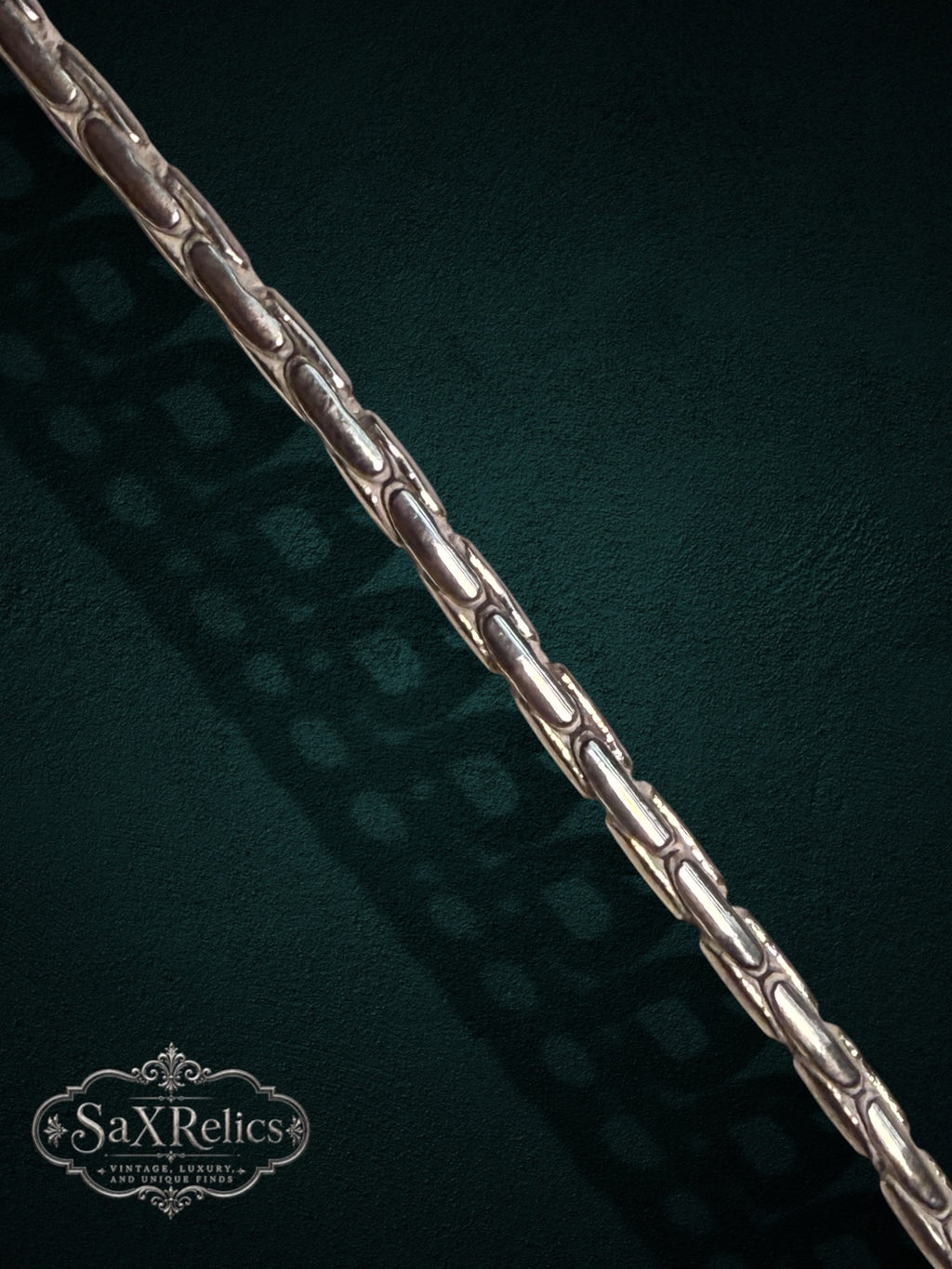 Muralla sterling silver chain with staggered elongated links