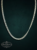 Elipse sterling silver oval link chain, 23 inch, 4mm