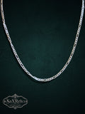 Rosina sterling silver Figaro chain, 22 inch, 3mm