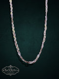 Torzal Italian sterling silver twisted multi-strand chain, 18 inch, 4mm