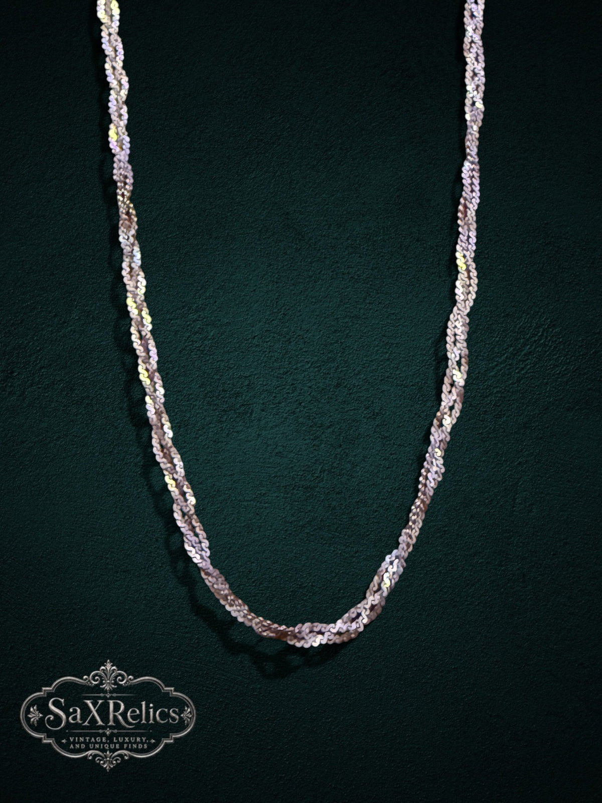 Torzal Italian sterling silver twisted multi-strand chain, 18 inch, 4mm
